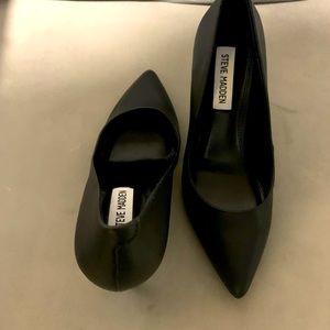Brand new Steve Madden black heels. Size 6. Available with original box and tag